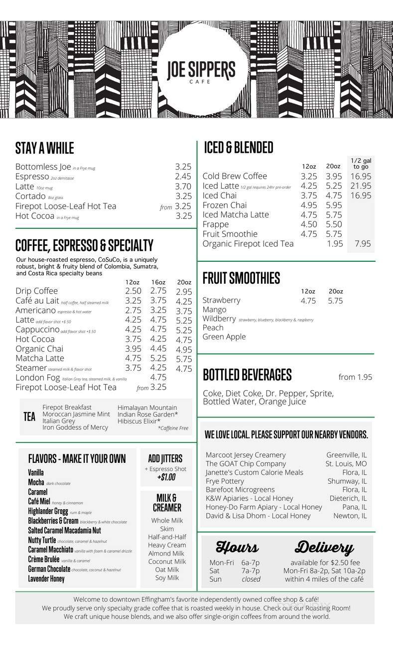 Menu page 1