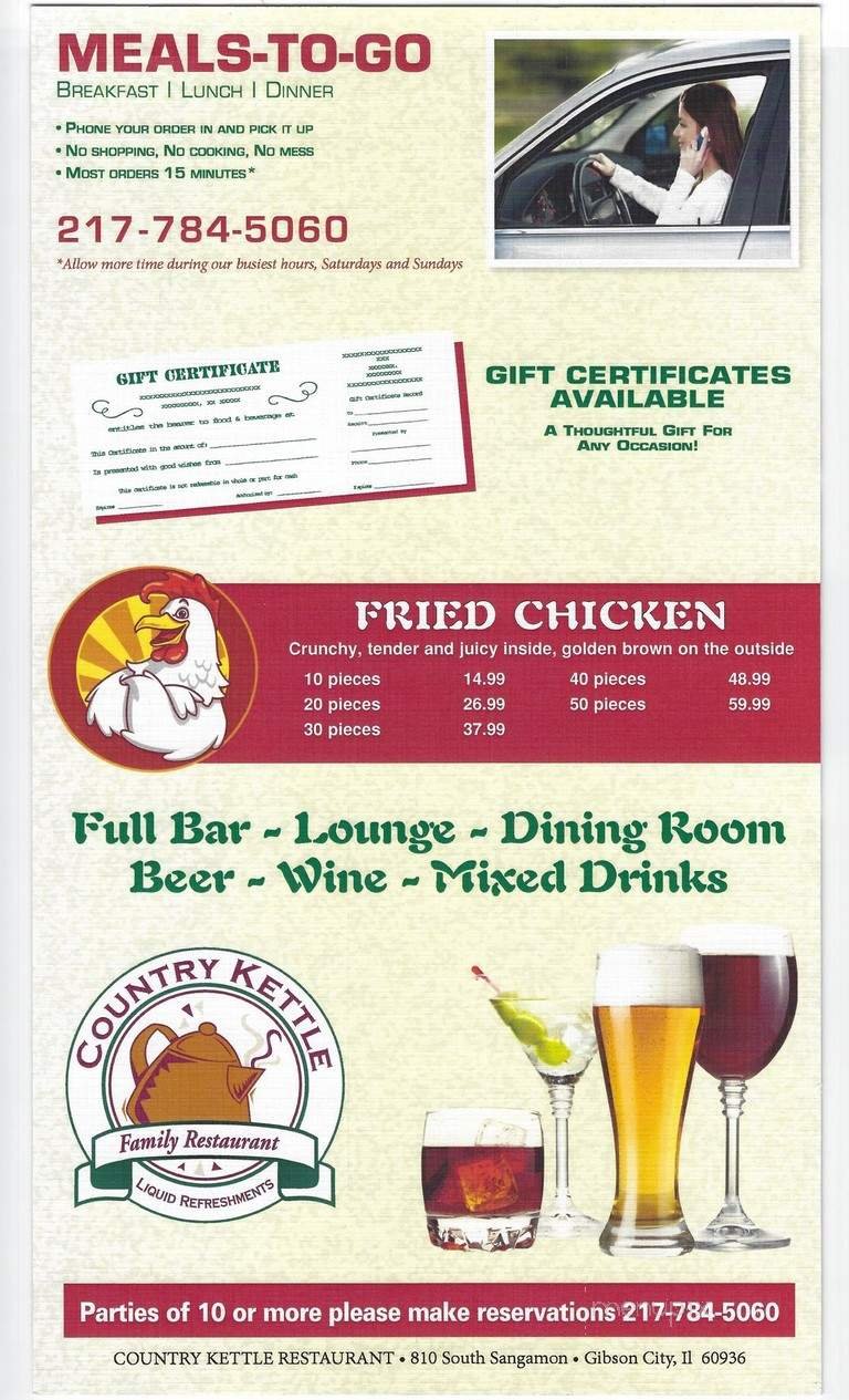 Menu page 1