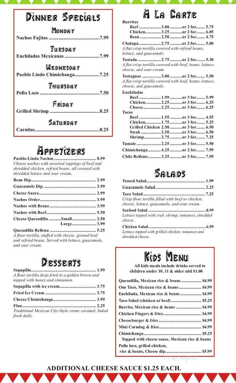 Menu page 2