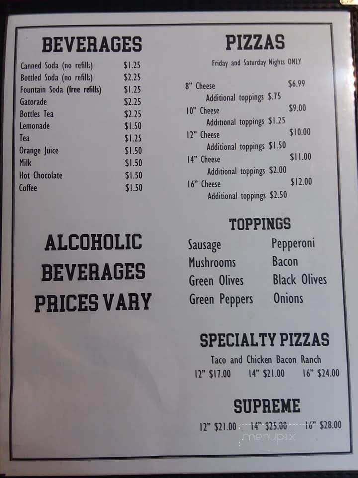 Menu page 2