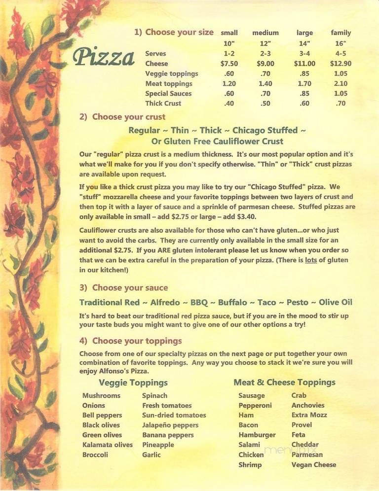 Menu page 2