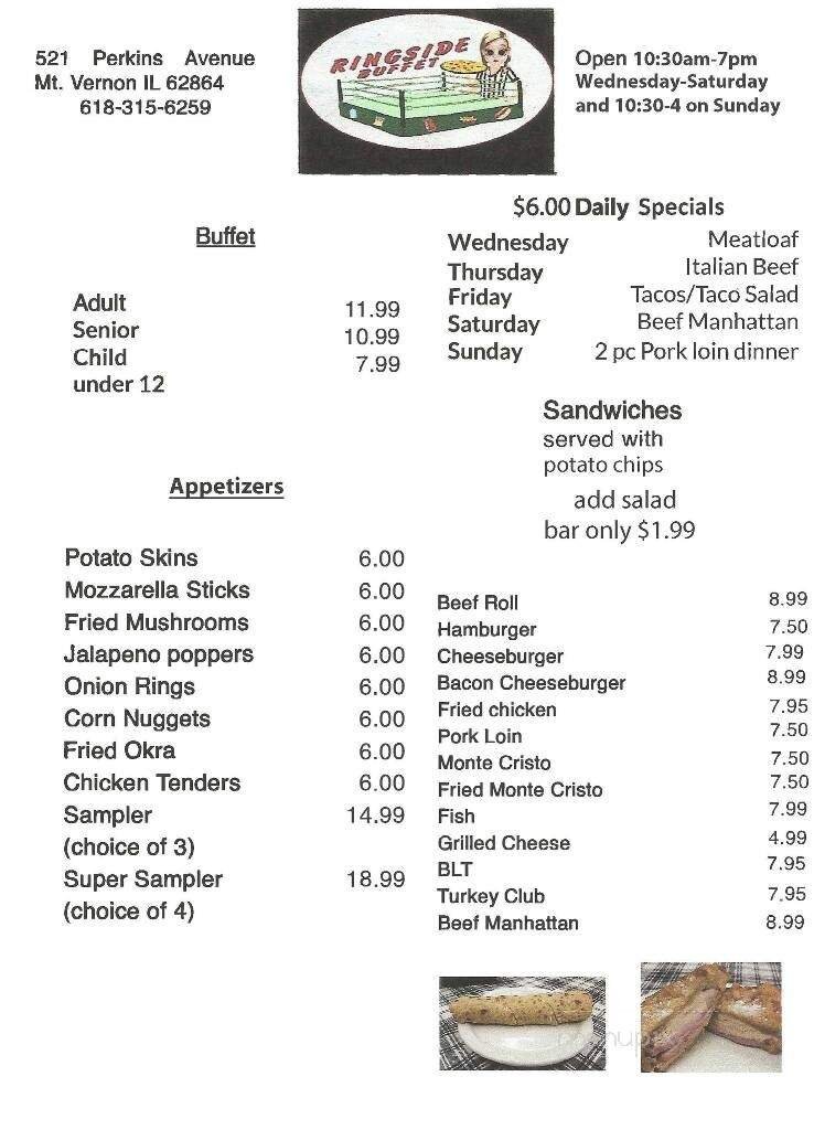 Menu page 1