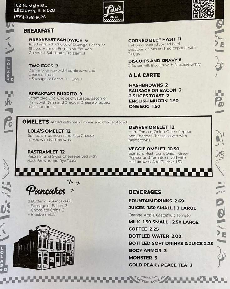 Menu page 1