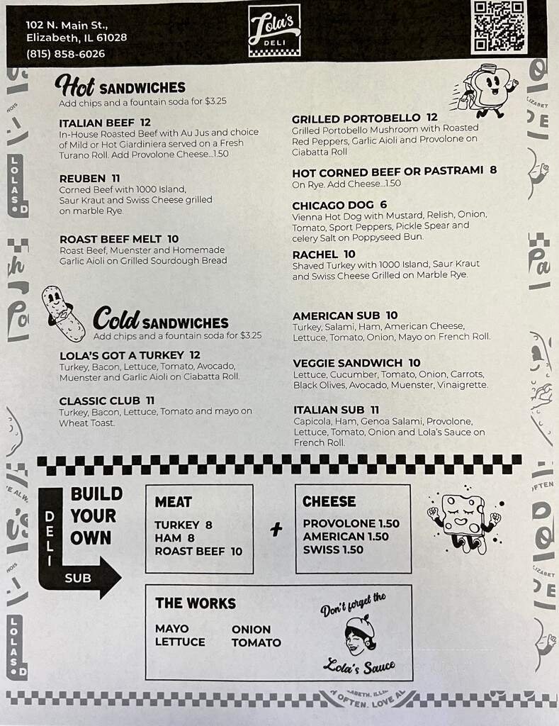 Menu page 2