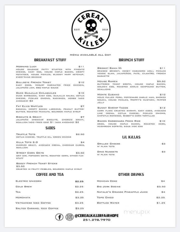 Menu page 2