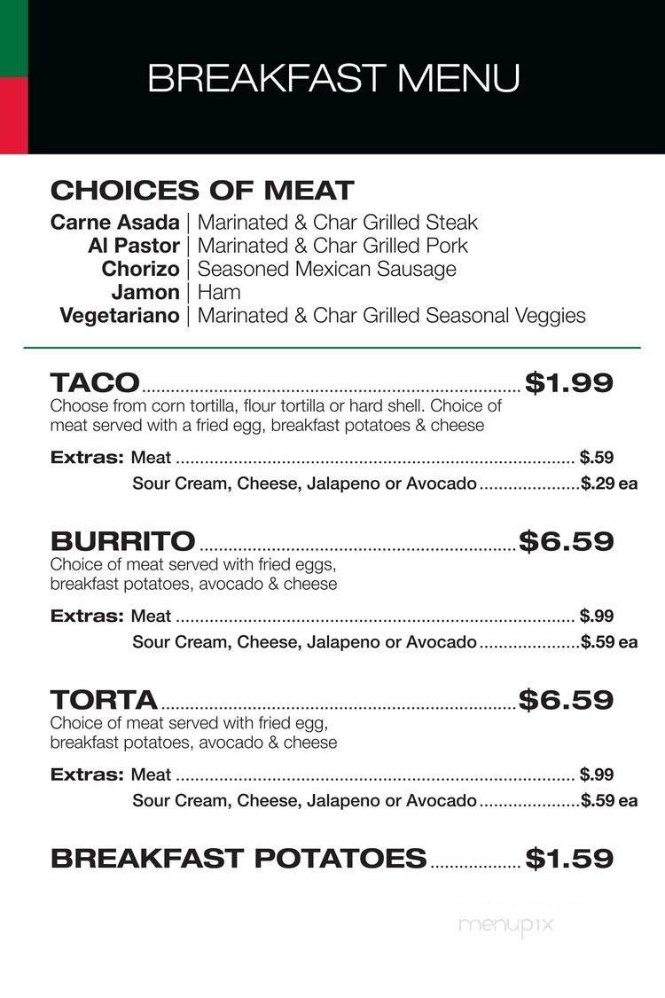 Menu page 1