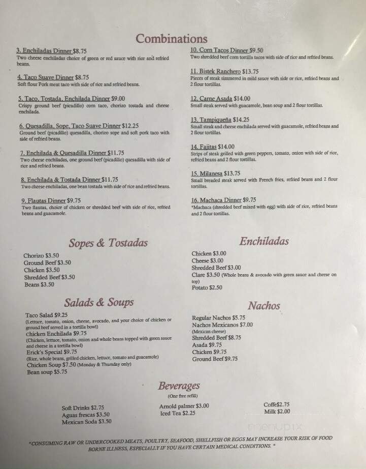 Menu page 2