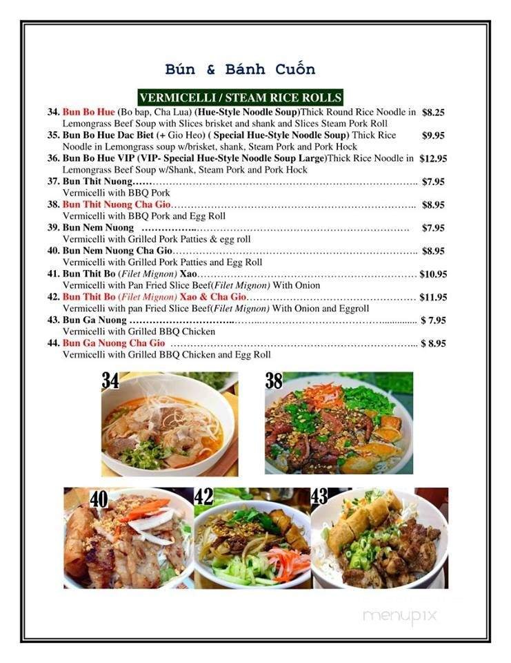 Menu page 2