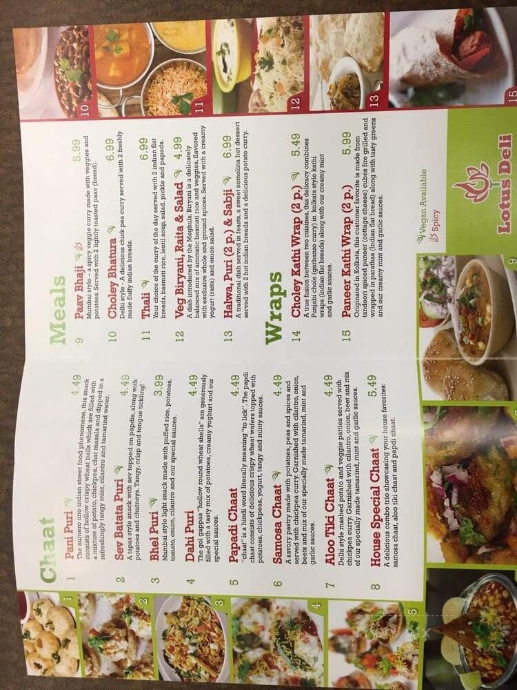 Menu page 1