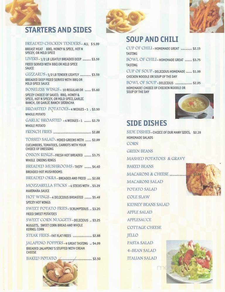 Menu page 1