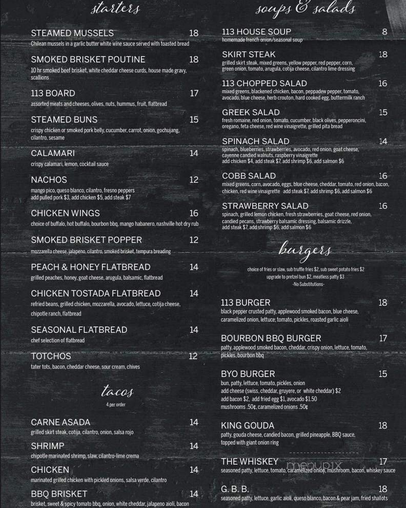 Menu page 1