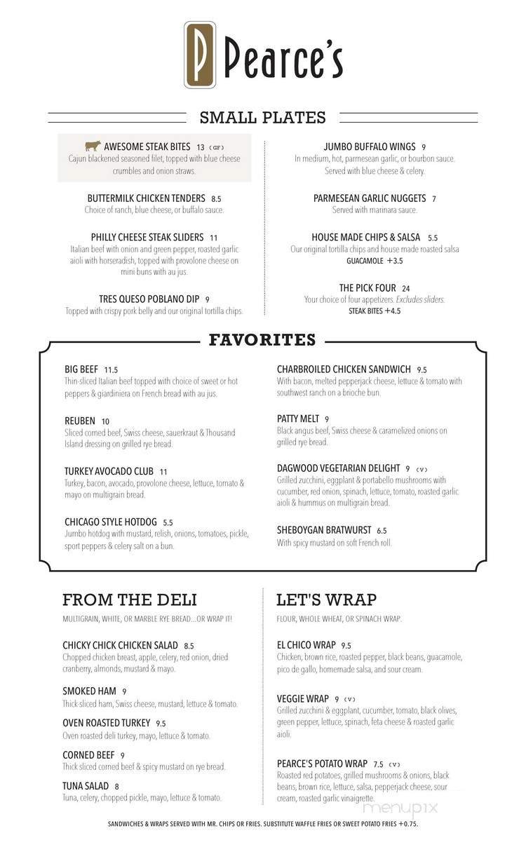 Menu page 1