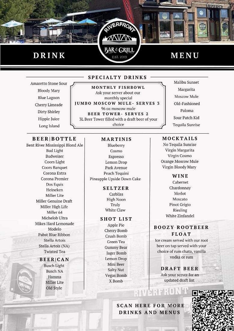 Menu page 1
