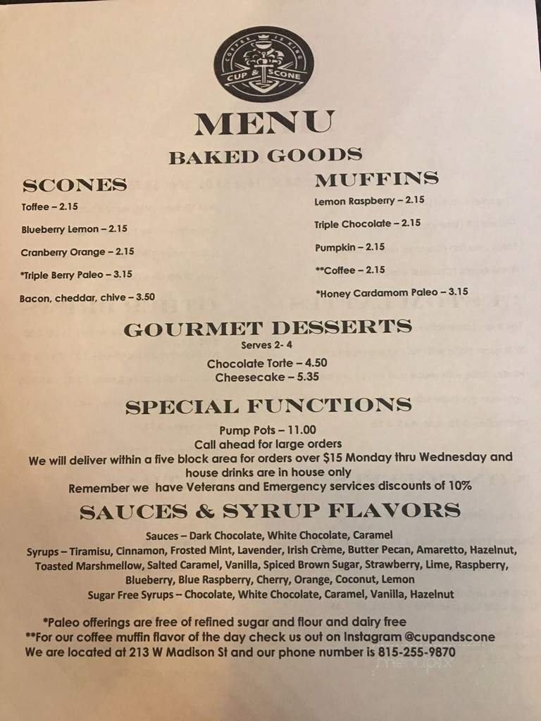 Menu page 2
