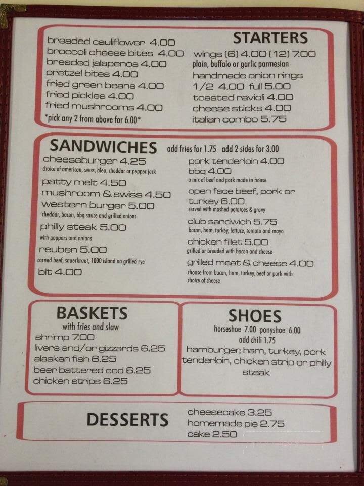 Menu page 2