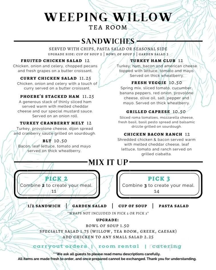 Menu page 1