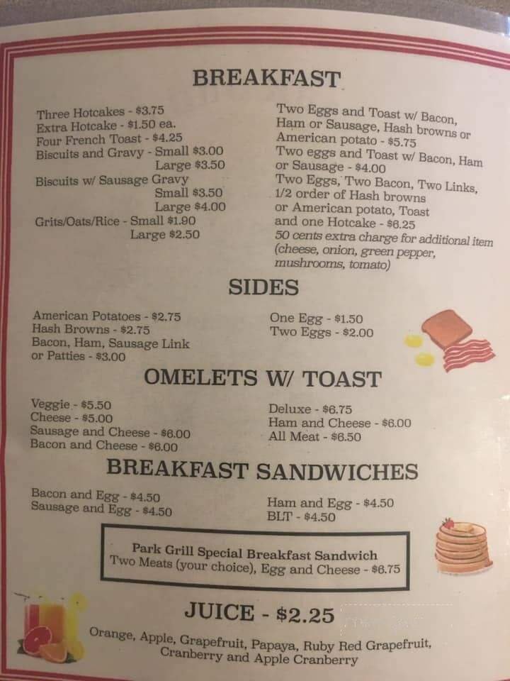 Menu page 2