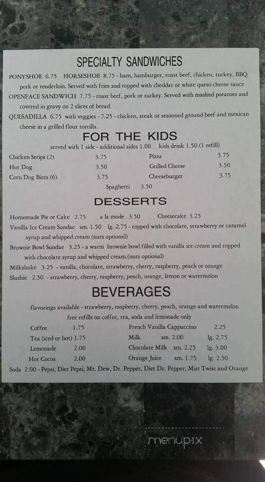 Menu page 1