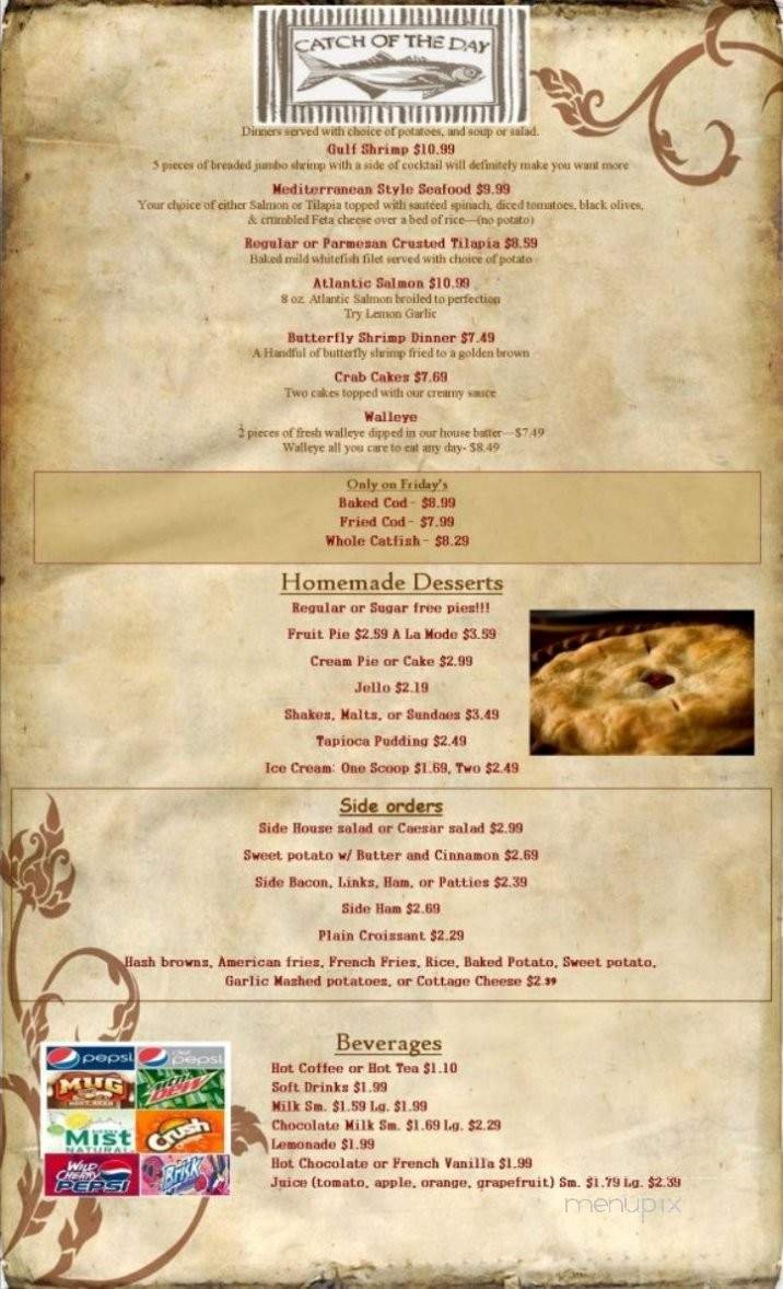 Menu page 1