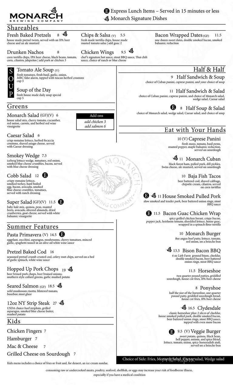 Menu page 1