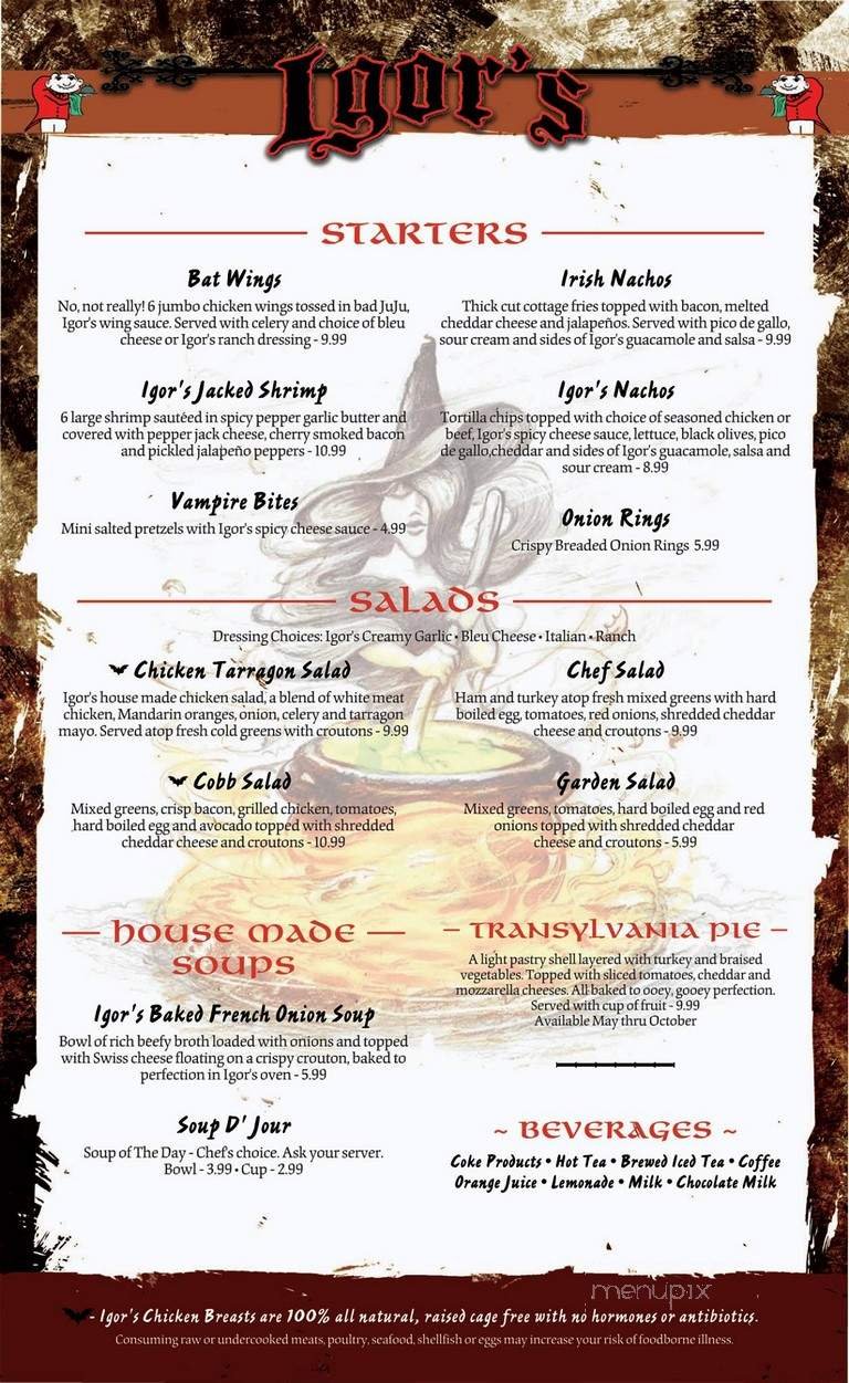 Menu page 2