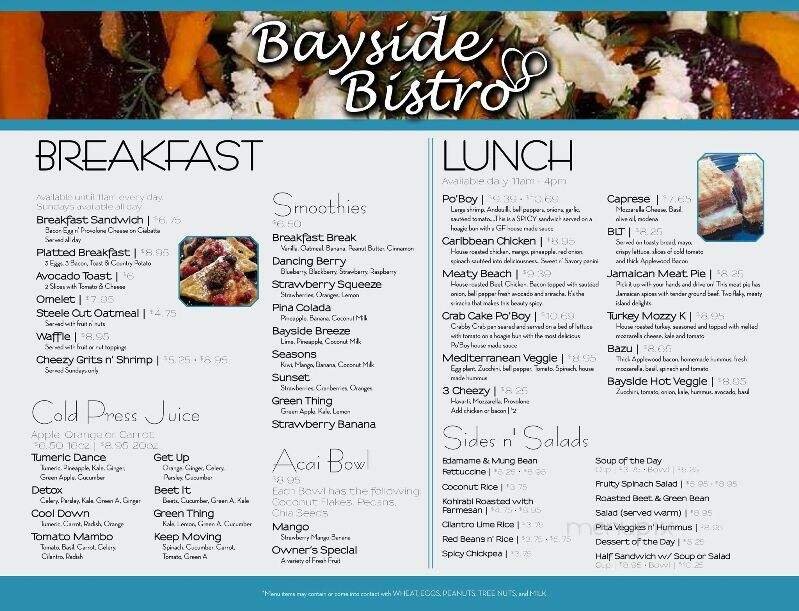 Menu page 1