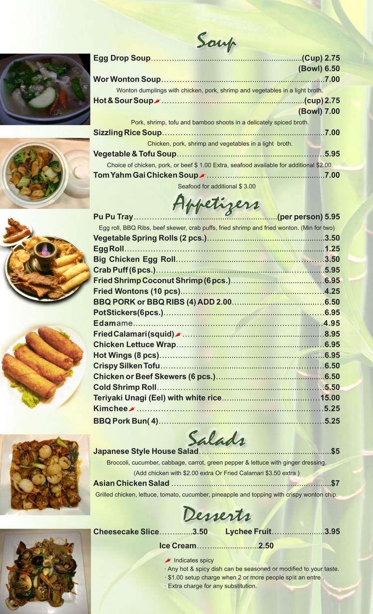 Menu page 6