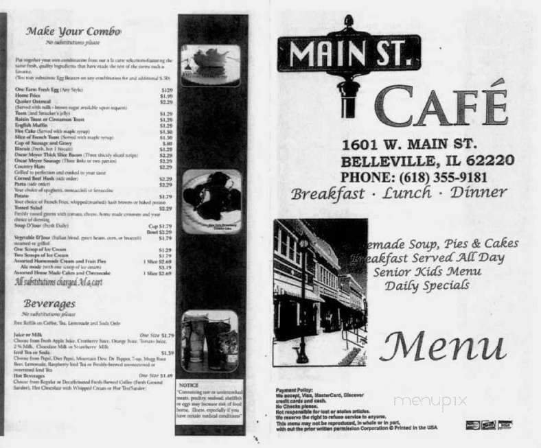 Menu page 1