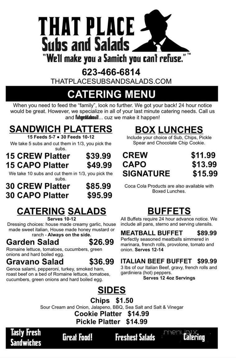 Menu page 1