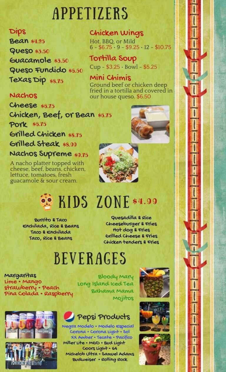 Menu page 2