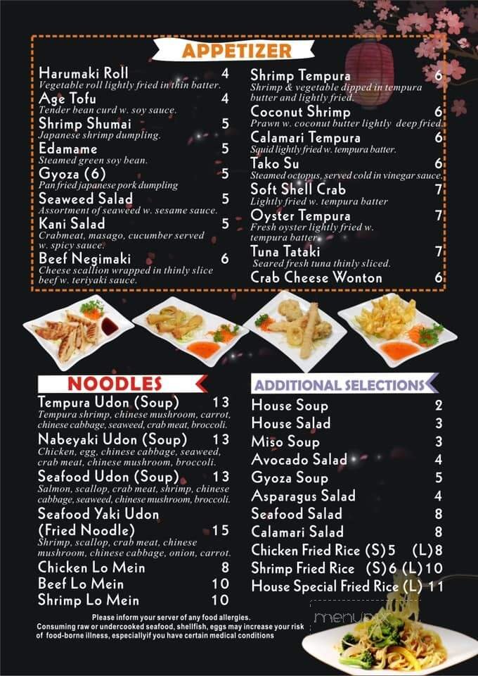 Menu page 2