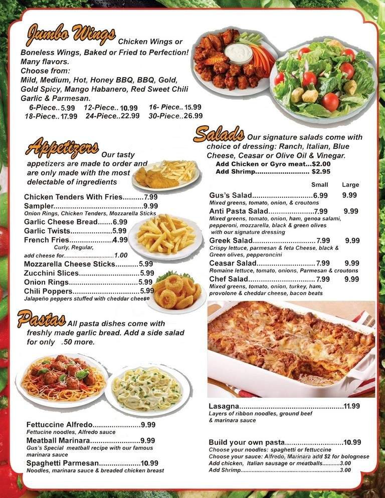 Menu page 2