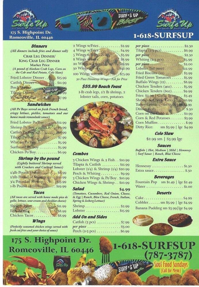 Menu page 1