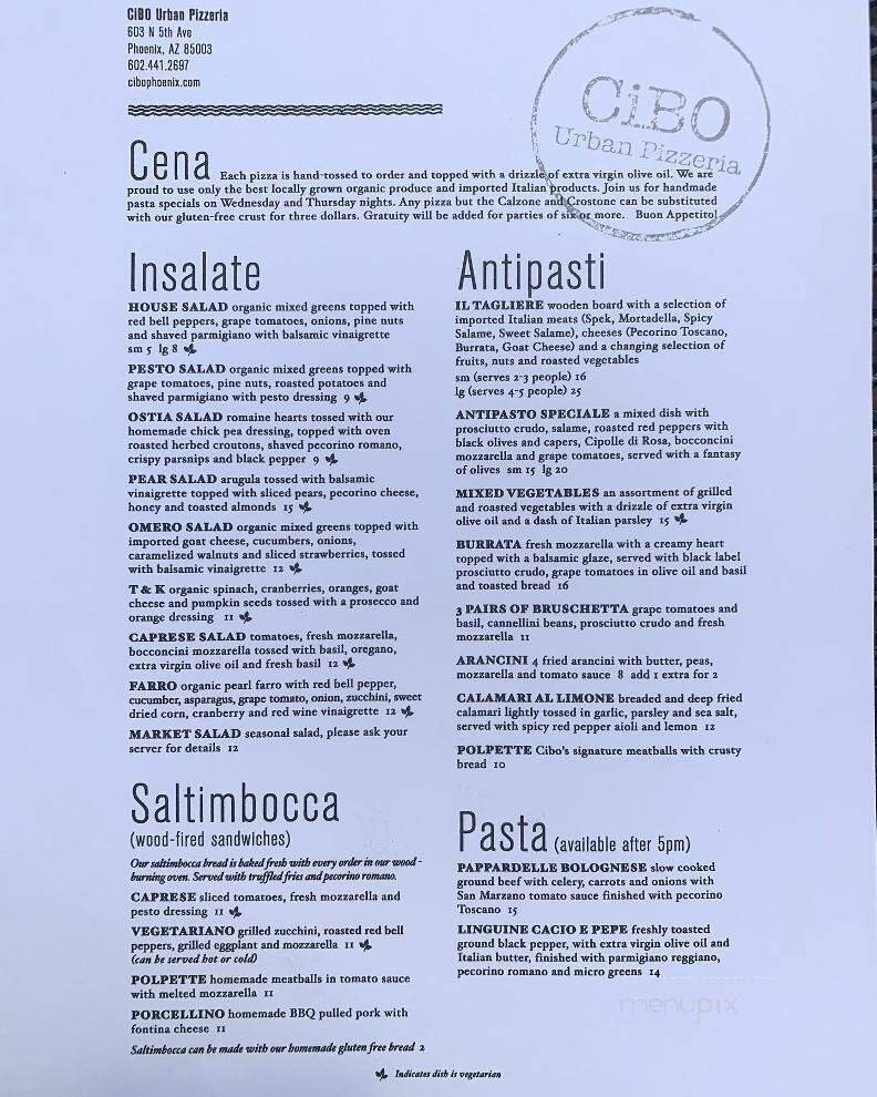 Menu page 3