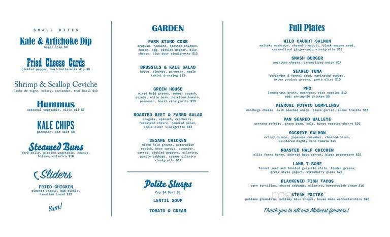 Menu page 1