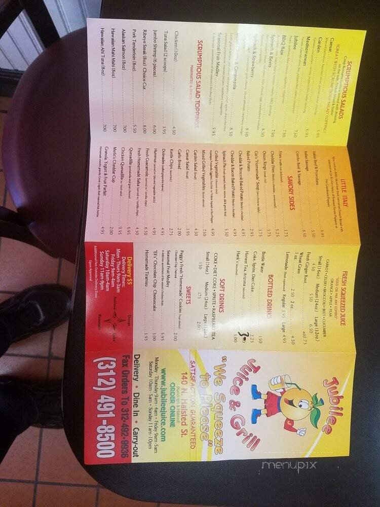 Menu page 1