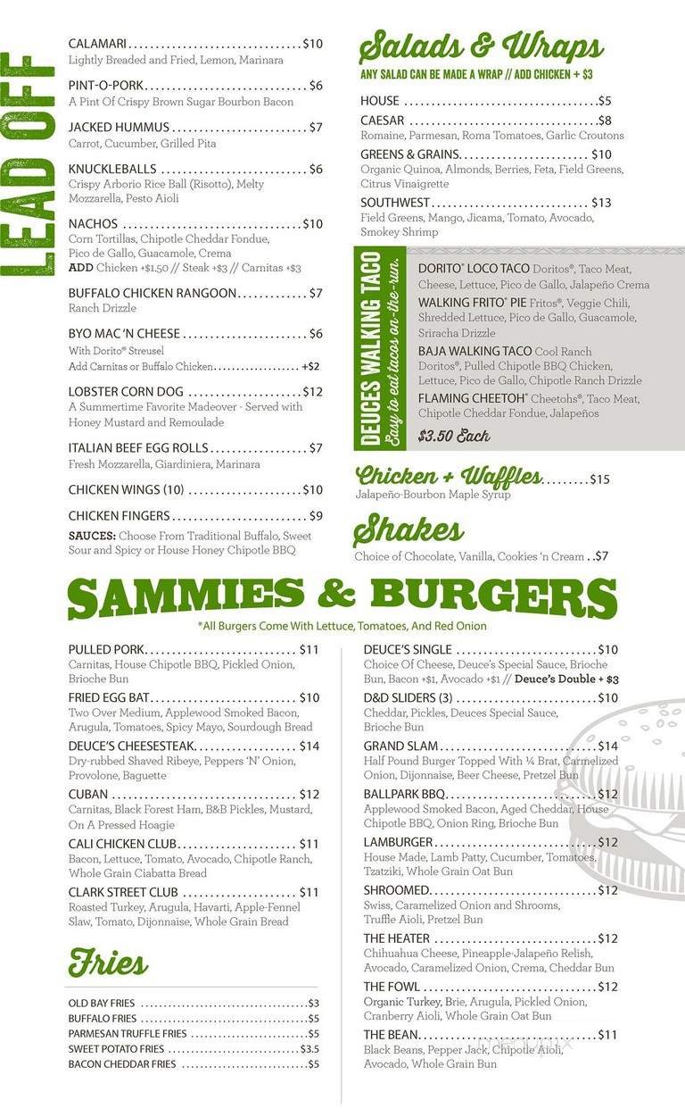 Menu page 1