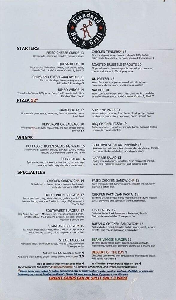 Menu page 2
