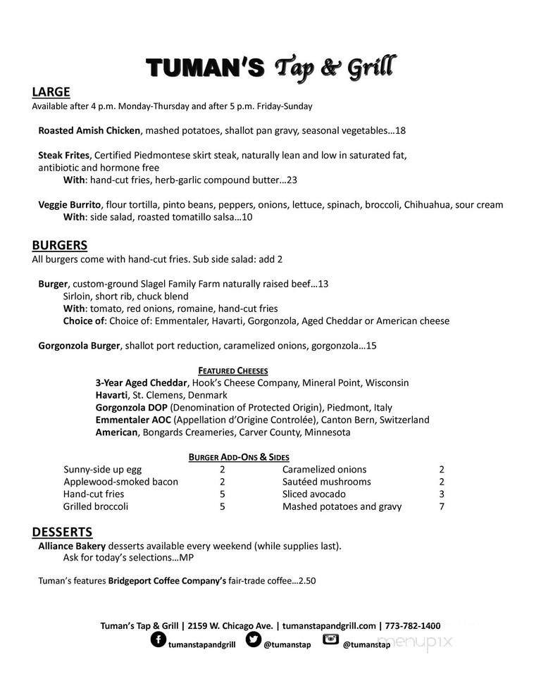 Menu page 1