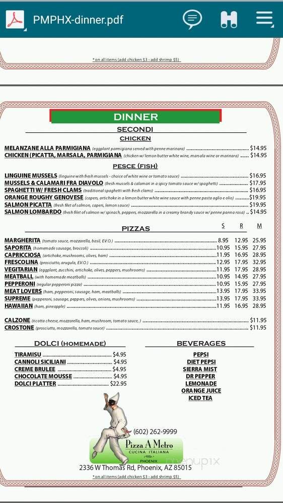 Menu page 2