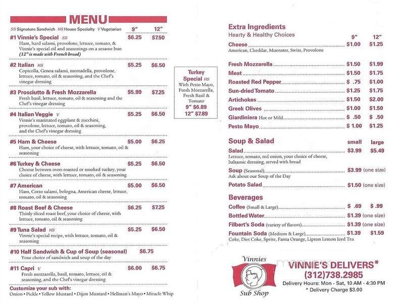 Menu page 1