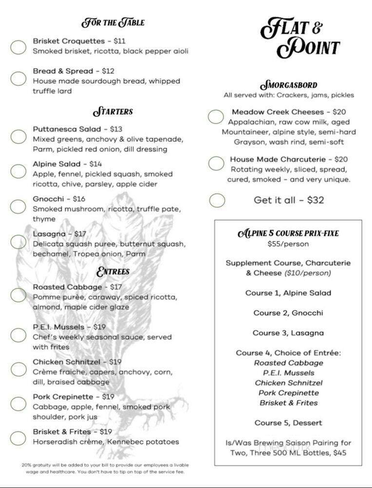 Menu page 1