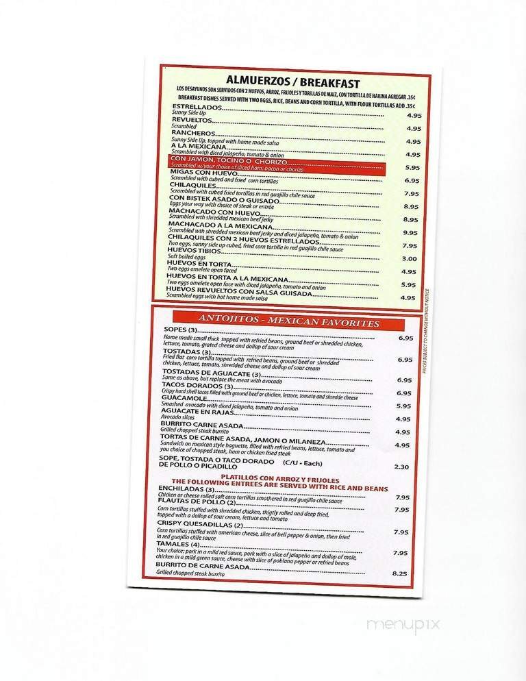 Menu page 2