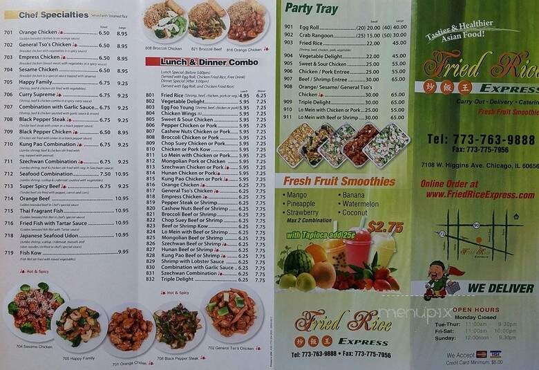Menu page 2