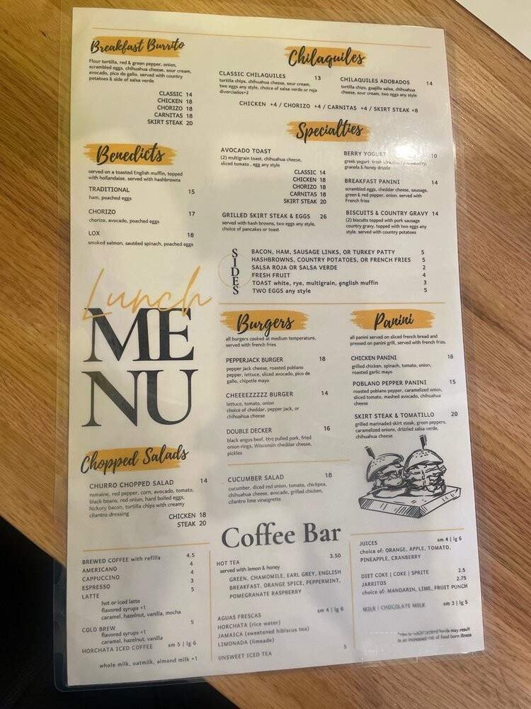 Menu page 1
