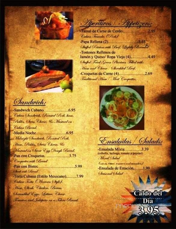 Menu page 2