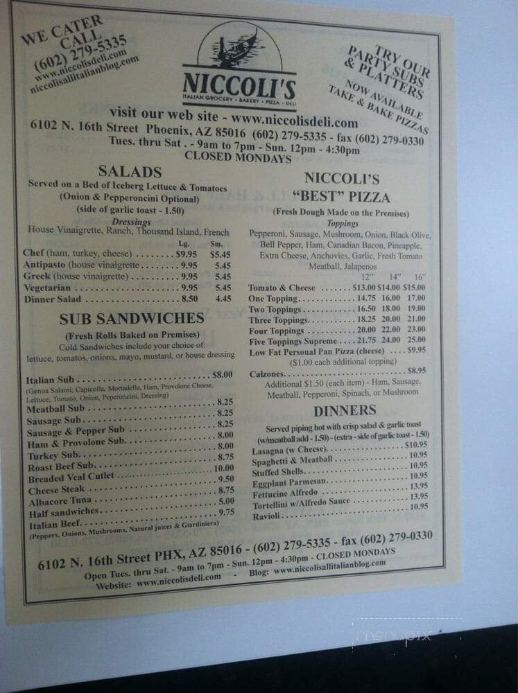 Menu page 2