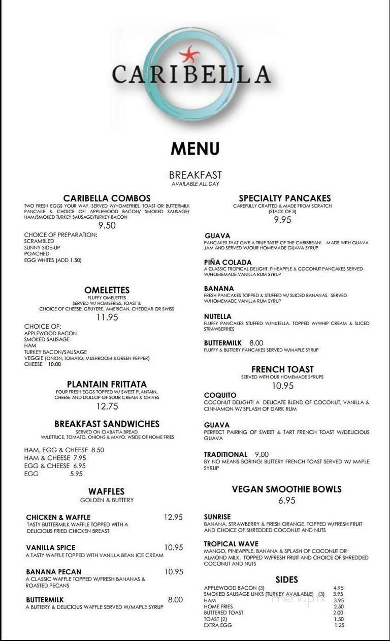 Menu page 1