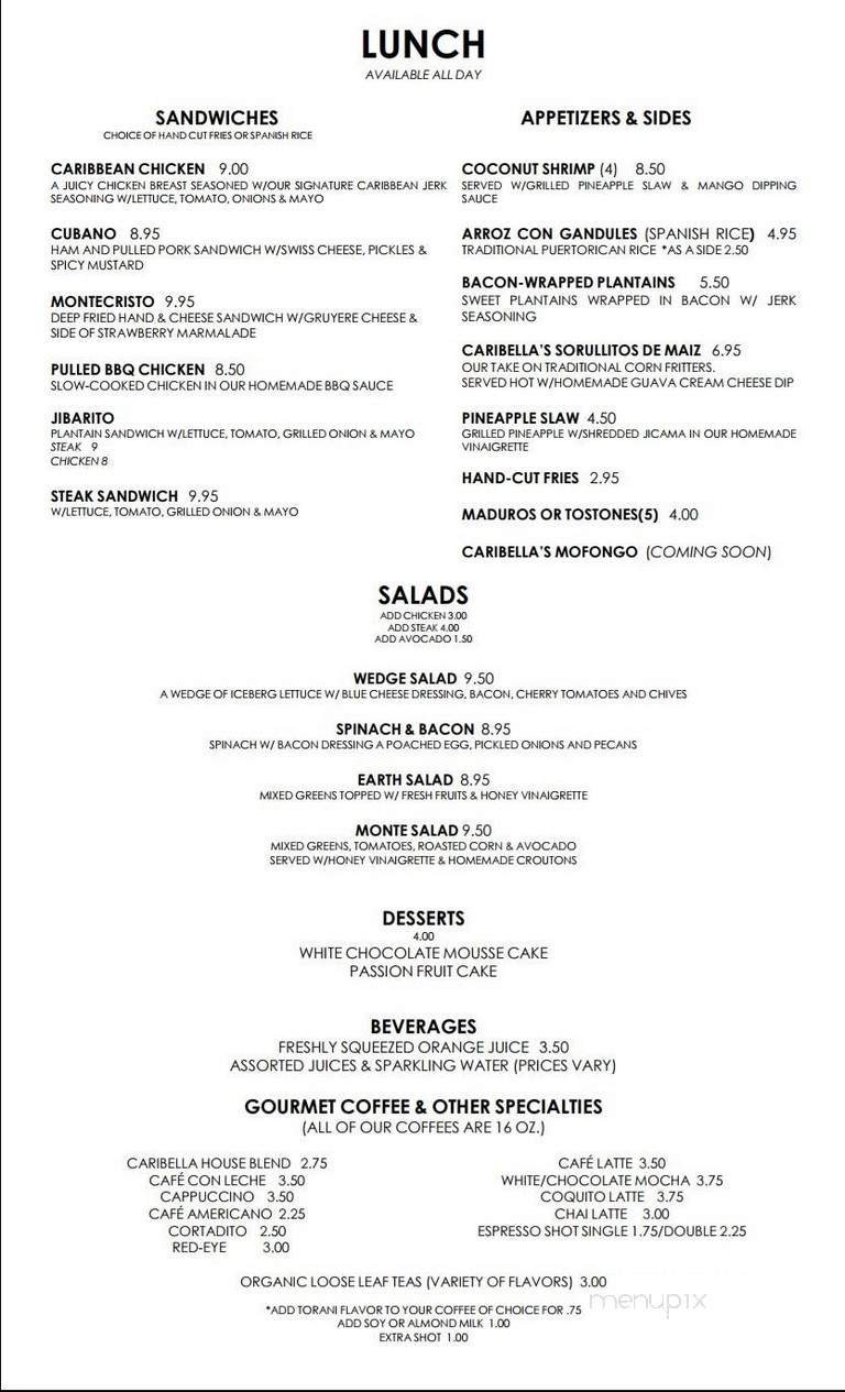 Menu page 2