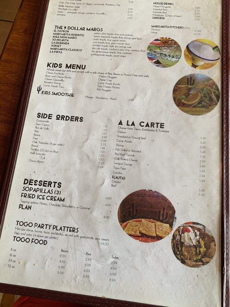 Menu page 1
